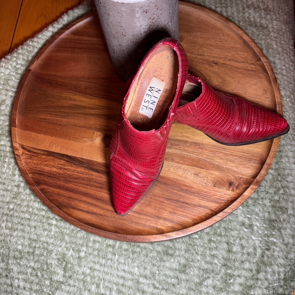 Vintage Nine West Red Women's Booties